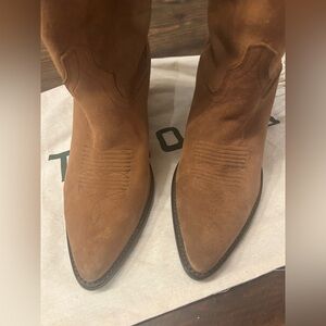 Tecovas Brown Suede Western Boots